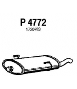 FENNO STEEL - P4772 - Глушитель PEUGEOT 206 1.6-2.0 99-